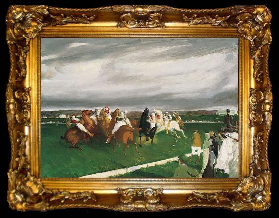 framed  George Wesley Bellows Polo at Lakewood, ta009-2
